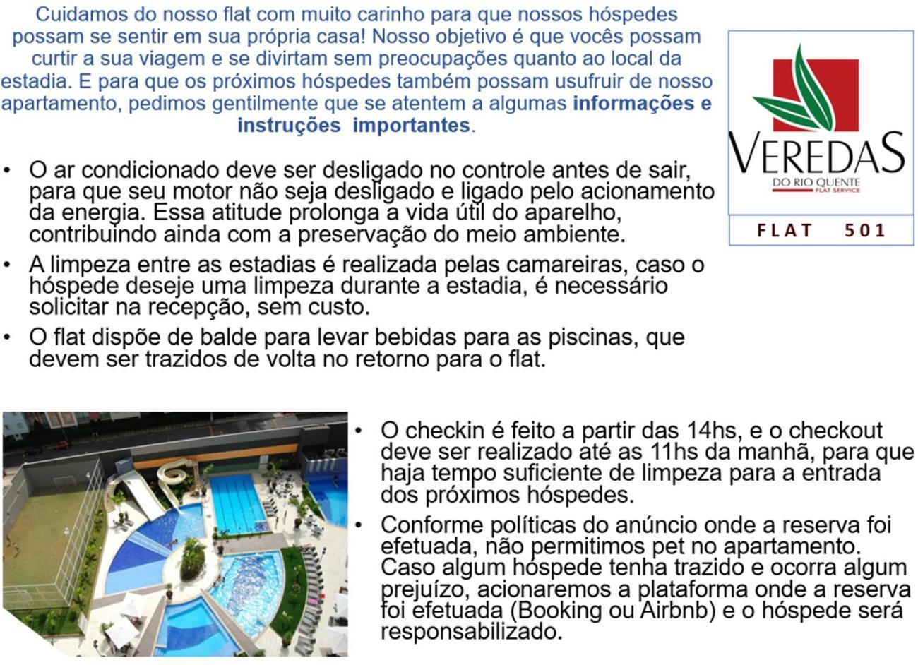 Flat 501 - Condominio Veredas Do Rio Quente - Diferenciado Com Ar Na Sala E No Quarto Εξωτερικό φωτογραφία